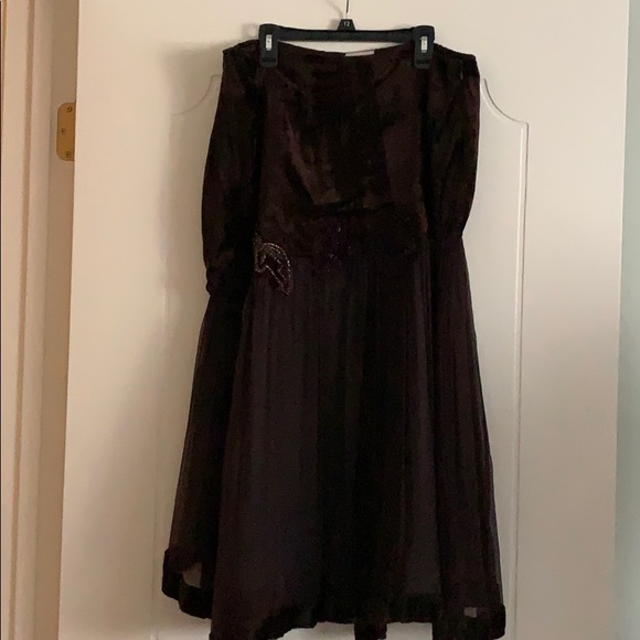 Velvet and chiffon skirt, worn only once - Picture 8 of 8